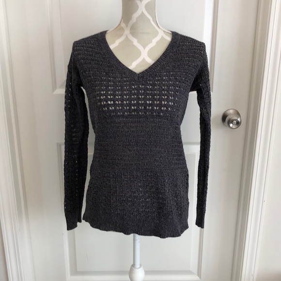 DKNY jeans dark grey knit sweater size small - Picture 1 of 5